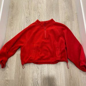 Cropped Fleece Quarter Zip